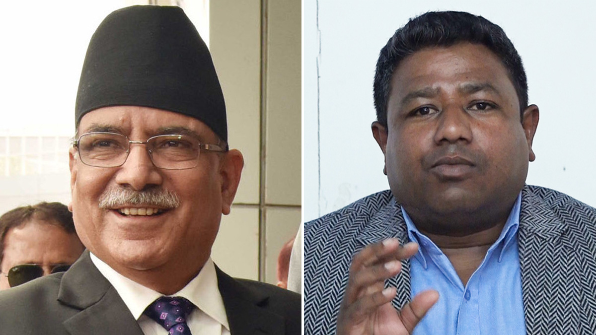 रास्वपा प्रमुख सचेतकले भेटे प्रधानमन्त्री